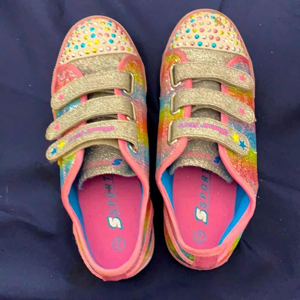 Skechers S Sport Sparkle Flashing Lights Sneakers